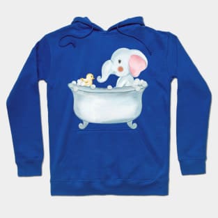 Baby Elephant Bath Hoodie